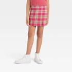 Girls' Notch Skirt - Art Class Red Plaid