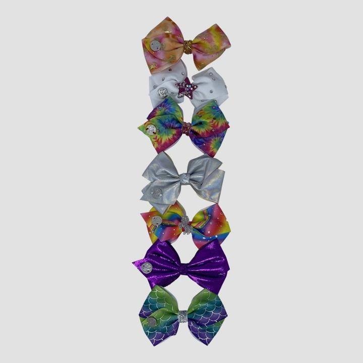 Girls' Jojo Siwa 7pk Days Of The Week Bow Hair Clip