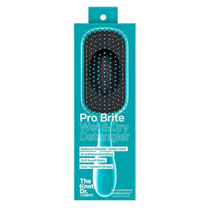 Conair The Knot Dr. For Conair Pro Brite Detangling Hair Brush - Blue