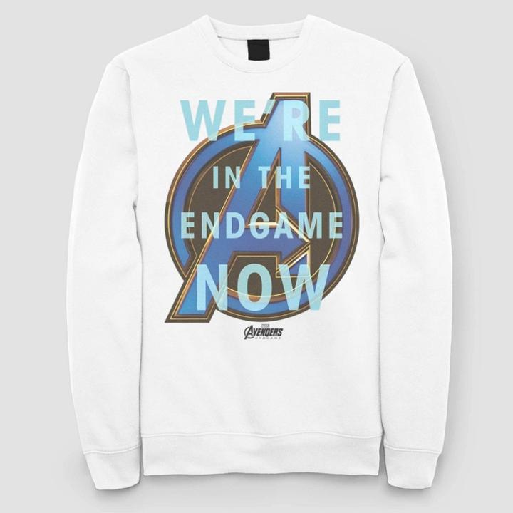 Women's Marvel Game Closing Fleece Sweatshirt (juniors') - White