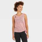 Women's Side-tie Tank Top - Joylab Antique Pink Burnout