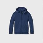 Boys' Premium Fleece Full Zip Hoodie Sweatshirt - All In Motion Navy