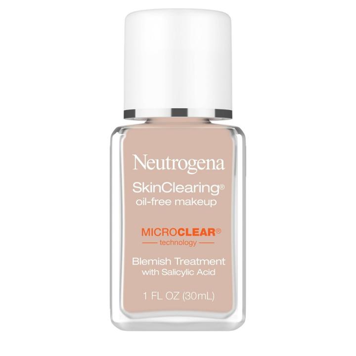 Neutrogena Skin Clearing Oil-free Liquid Foundation With Salicylic Acid - 20 Natural Ivory