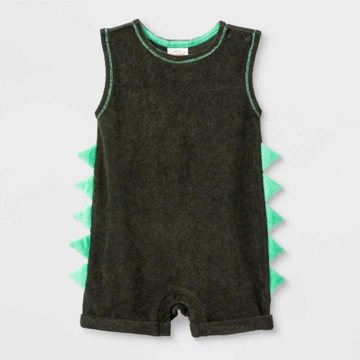 Baby Boys' 2pk No Rest Wild Striped Jersey Tank Romper - Cat & Jack Green