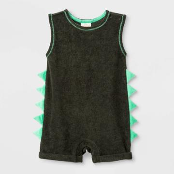 Baby Boys' 2pk No Rest Wild Striped Jersey Tank Romper - Cat & Jack Green