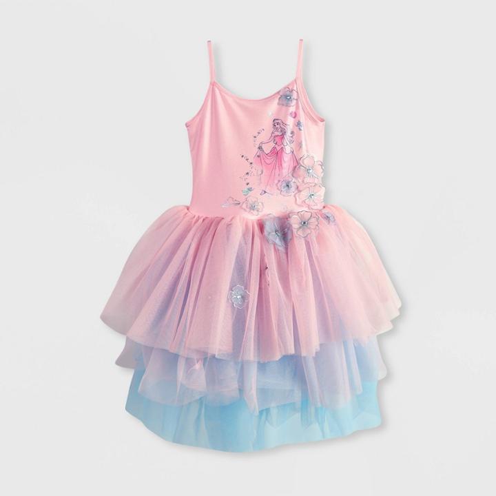 Girls' Disney Sleeping Beauty Aurora Tutu Dress - Pink 3 - Disney