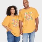 No Brand Latino Heritage Month Adult Gender Inclusive Plus Size Short Sleeve Round Neck Names T-shirt - Yellow