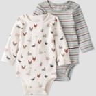 Baby 2pk Farm Friends Bodysuit - Little Planet By Carter's Gray/off-white