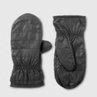 Isotoner Women's Insulated Recycled Mitten With Touchscreen Technology - Black