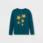 Girls' Shine Stars Graphic Long Sleeve T-shirt - Cat & Jack Teal
