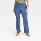 Women's Plus Size High-rise Anywhere Flare Jeans - Knox Rose Blue Denim