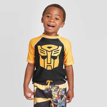 Toddler Boys' Transformers Rash Guard - Yellow 2t, Toddler Boy's,