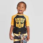 Toddler Boys' Transformers Rash Guard - Yellow 2t, Toddler Boy's,