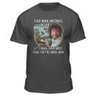 Men's Bob Ross Short Sleeve Graphic T-shirt Charcoal Heather