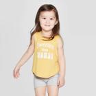 Grayson Mini Toddler Girls' Graphic Sleeveless Tank Top - Yellow