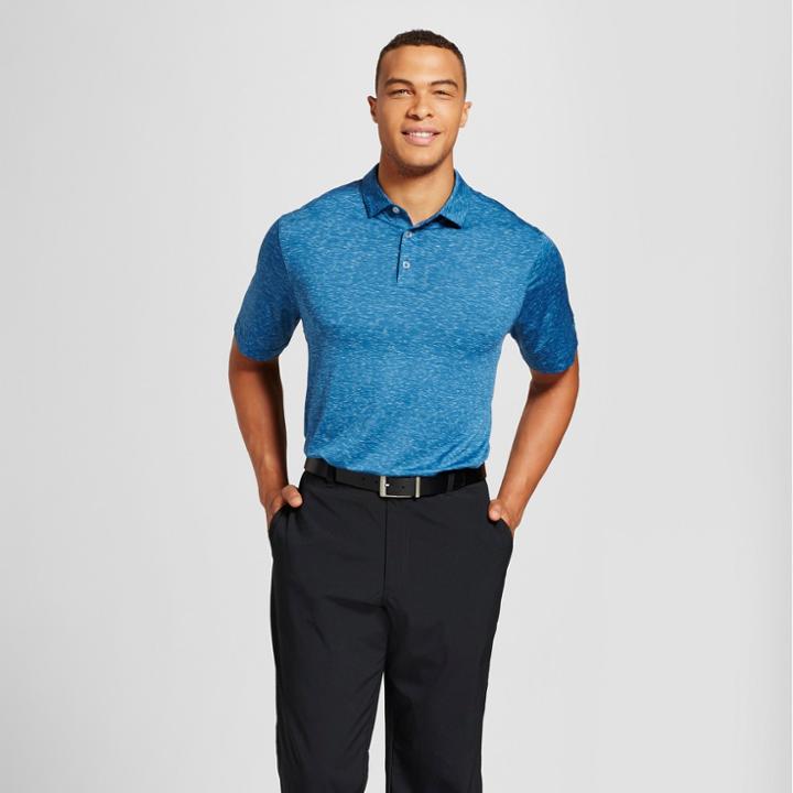 Men's Big Spacedye Golf Polo Shirt - C9 Champion Blue