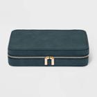 Large Zippered Case - A New Day Teal Blue