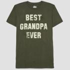 Well Worn Men's Best Grandpa Ever Short Sleeve Graphic T-shirt Pond Green