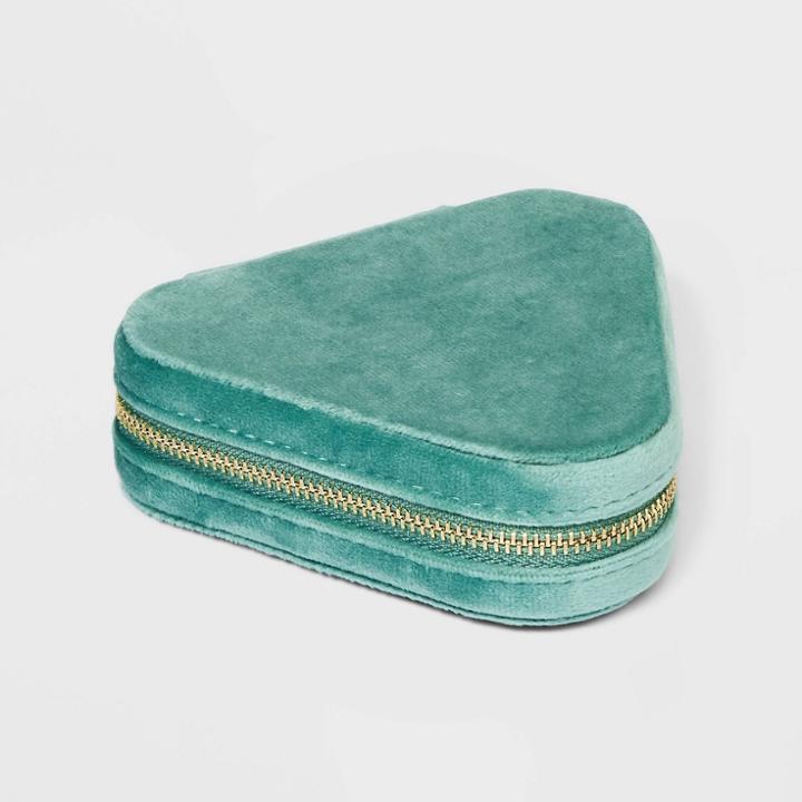 Triangle Zippered Jewelry Case - A New Day