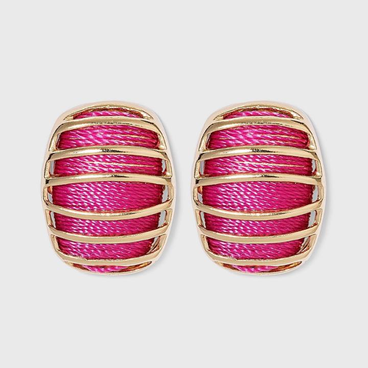 Sugarfix By Baublebar Two-tone Dome Stud Earrings - Pink