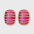 Sugarfix By Baublebar Two-tone Dome Stud Earrings - Pink