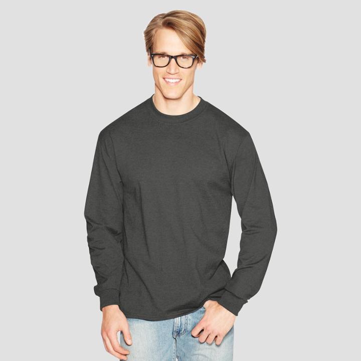 Hanes Men's Long Sleeve Beefy T-shirt -