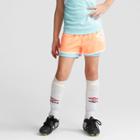 Umbro Girls' 2-in-1 Training Shorts - Coral (pink)