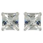 Distributed By Target Sterling Silver Princess Stud Earring -