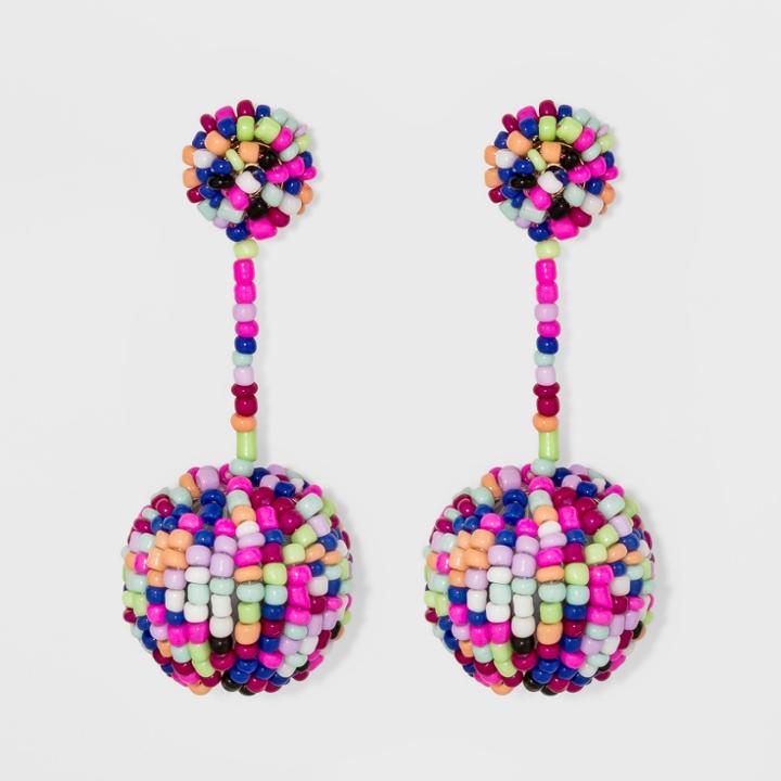Sugarfix By Baublebar Beaded Ball Drop Earrings, Girl's,
