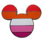 Kids' Disney Mickey Mouse Pride Flag Pin - Pink/red/white - Disney
