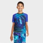 Boys' Disney Light Year Rash Guard Swim Top - Blue