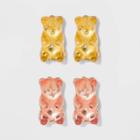 Sugarfix By Baublebar Gummy Bear Stud Earrings, Women's, Pink
