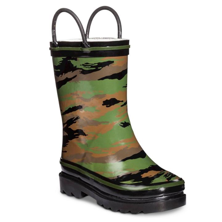 No Brand Toddler Boys' Rain Boots - Camo Xs