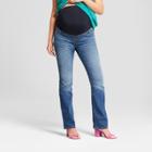Maternity Crossover Panel Bootcut Jeans - Isabel Maternity By Ingrid & Isabel Dark Wash 4, Women's, Blue