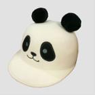 Baby Girls' Panda Molded Cloche Hat - Cat & Jack Black/white 12-24m, Girl's, Beige
