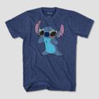 Disney Boys' Stitch Short Sleeve T-shirt - Navy Heather