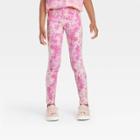 Girls' Tie-dye Leggings - Cat & Jack Pink/cream