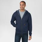 Dickies Men's Midweight Fleece Full Zip Hoodie- Dark Navy Xxl, Men's, Dark Blue