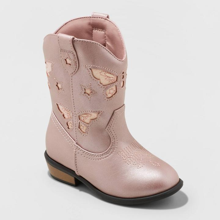 Toddler Girls' Riley Western Boot - Cat & Jack Pink
