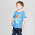 Toddler Boys' Roar-agami Dinosaur Print Short Sleeve T-shirt - Cat & Jack Blue