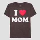 Well Worn Toddlers Boys' I Heart Mom Short Sleeve T-shirt - Black
