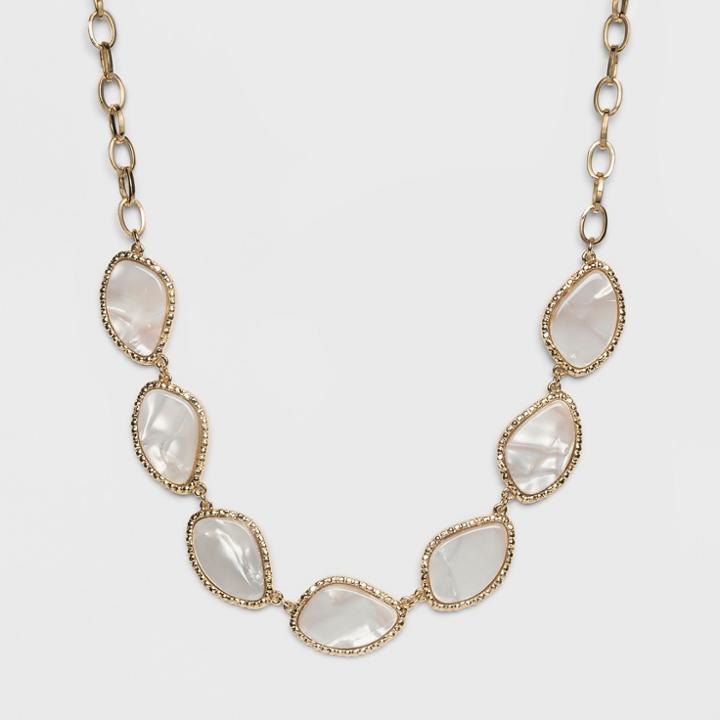 Sugarfix By Baublebar Resin Statement Necklace - White