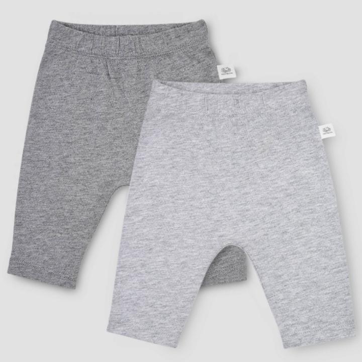 Fruit Of The Loom Baby 2pk Breathable Pants - Gray Newborn, Kids Unisex