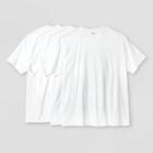 Men's Big & Tall Short Sleeve 4pk V-neck T-shirt - Goodfellow & Co White