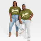 No Brand Black History Month Adult Plus Size Beautiful In Every Shade Short Sleeve T-shirt - Olive Green