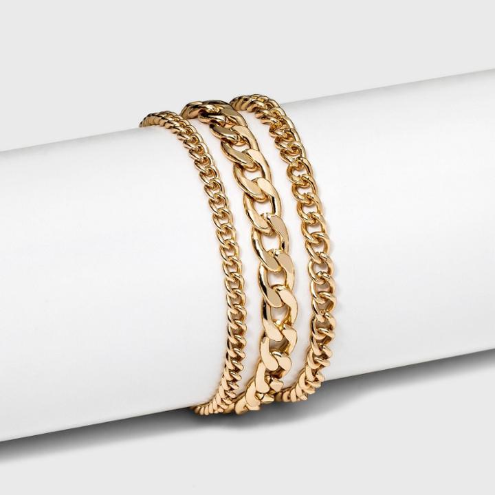 Linked Multi-strand Chain Bracelet - A New Day Gold