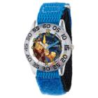 Boys' Disney Beauty And Beast Cogsworth, Lumiere And Mrs. Potts Clear Plastic Time Teacher Watch - Blue