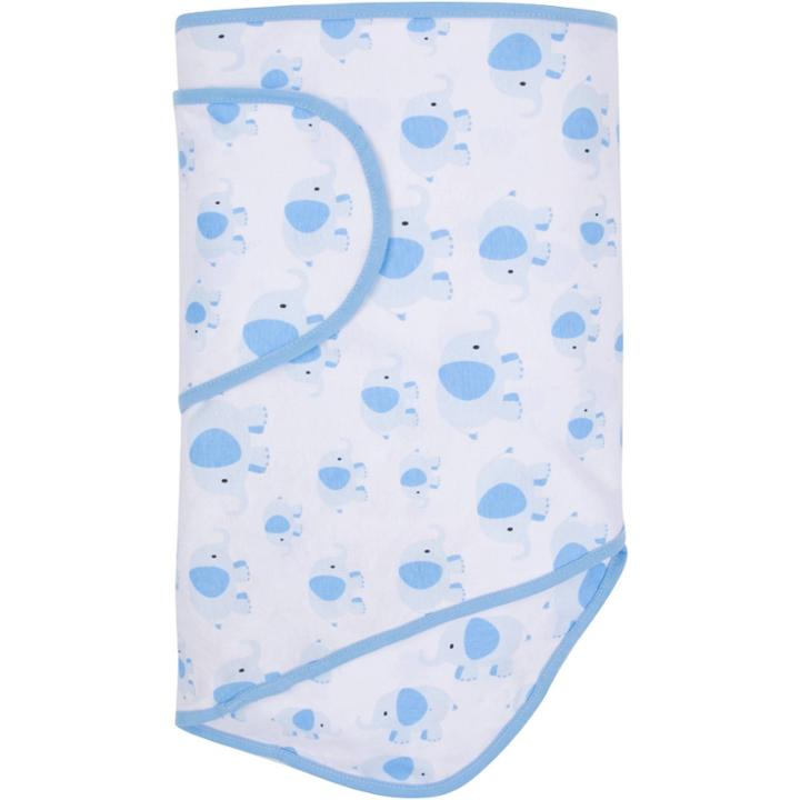Miracle Blanket Swaddle Wrap - Blue Elephants