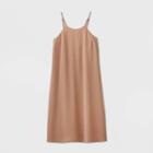 Women's Sleeveless Slip Dress - Prologue Brown