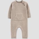 Baby Knit Sweater Jumpsuit - Just One You Made By Carter's Beige Newborn